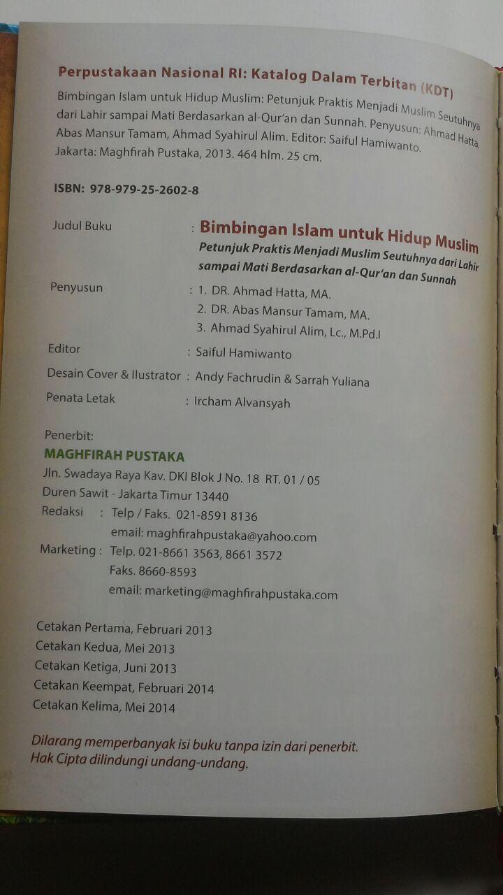 Buku Bimbingan Islam Untuk Hidup Muslim 235.000 20% 188.000 Pustaka Maghfirah isi 3
