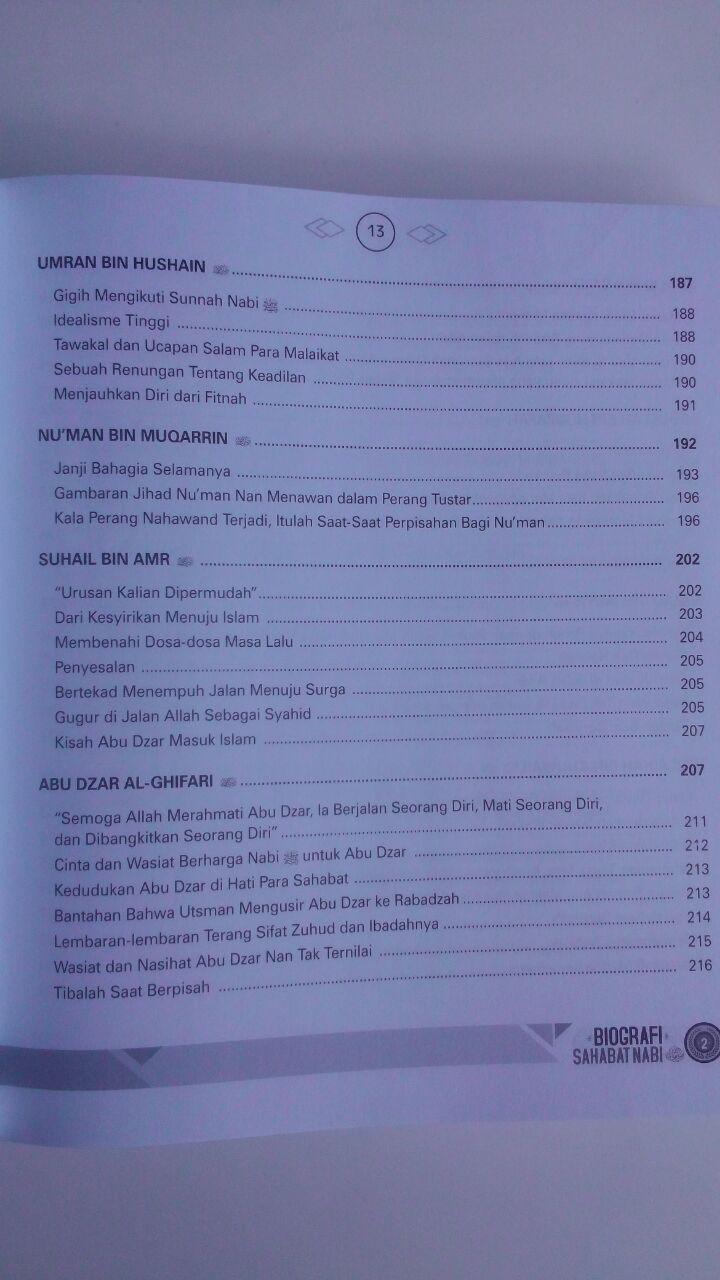 Buku Biografi Sahabat Nabi Set 2 Jilid 270.000 20% 216.000 Zam Zam Mahmud Al-Mishri isi 2