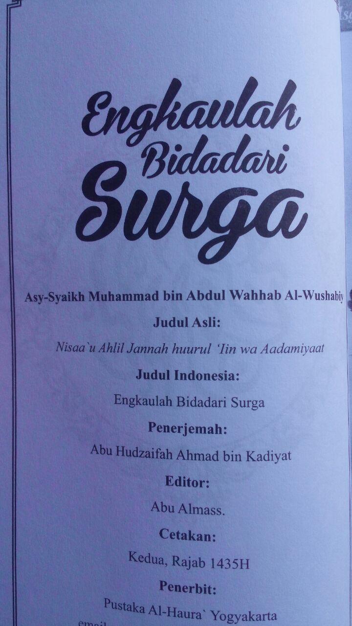 Buku Engkaulah Bidadari Surga 30.000 15% 25.500 Pustaka Al-Haura Muhammad bin Abdul Wahhab Al-Wushabiy isi 3