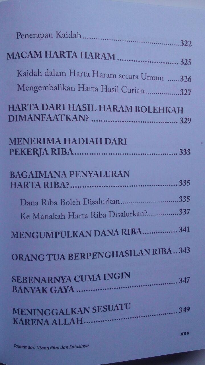 Buku Fikih Muamalah Taubat Dari Utang Riba Dan Solusinya 125.000 20% 100.000 Rumaysho isi 2