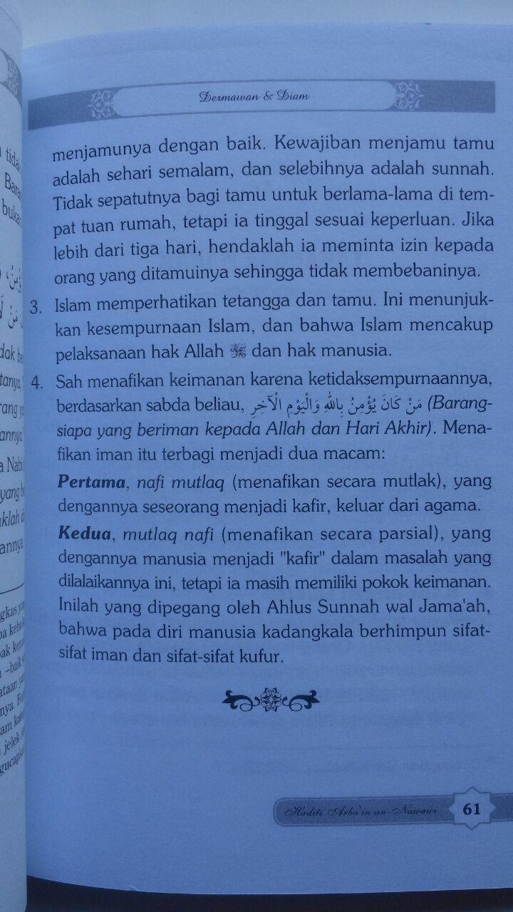 Buku Hadits Arba'in An-Nawawi Terjemah Intisari Kandungan Hadits 17.000 15% 14.450 Darul Haq Imam An-Nawawi isi 3
