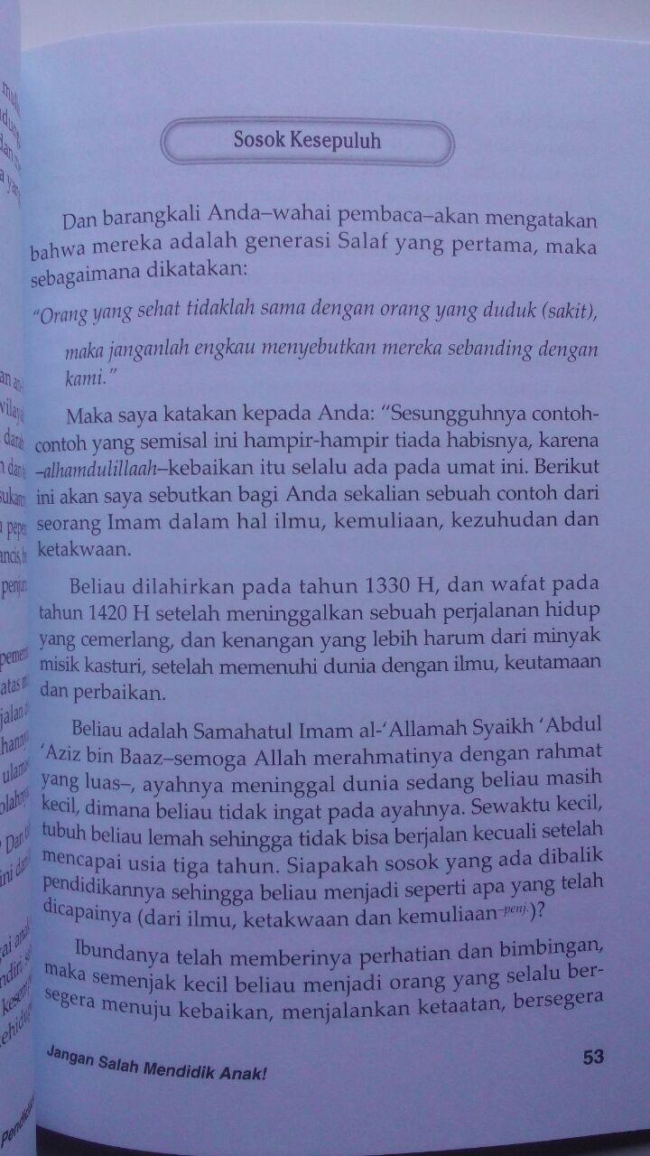 Buku Jangan Salah Mendidik Anak Kiat Mencetak Anak Shalih 25.000 15% 21.250 Media Tarbiyah DR. Muhammad bin Ibrahim Al-Hamd isi 3