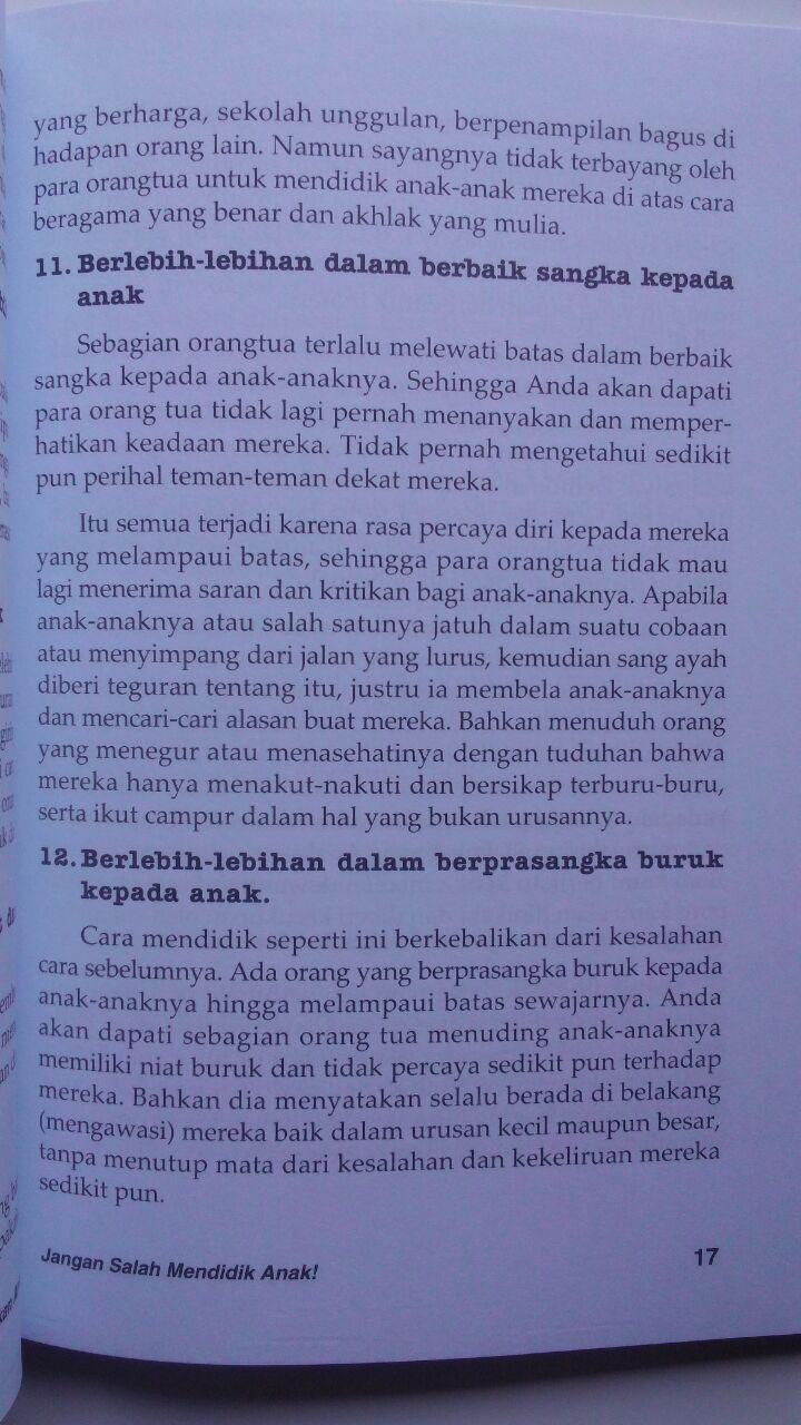Buku Jangan Salah Mendidik Anak Kiat Mencetak Anak Shalih 25.000 15% 21.250 Media Tarbiyah DR. Muhammad bin Ibrahim Al-Hamd isi 4