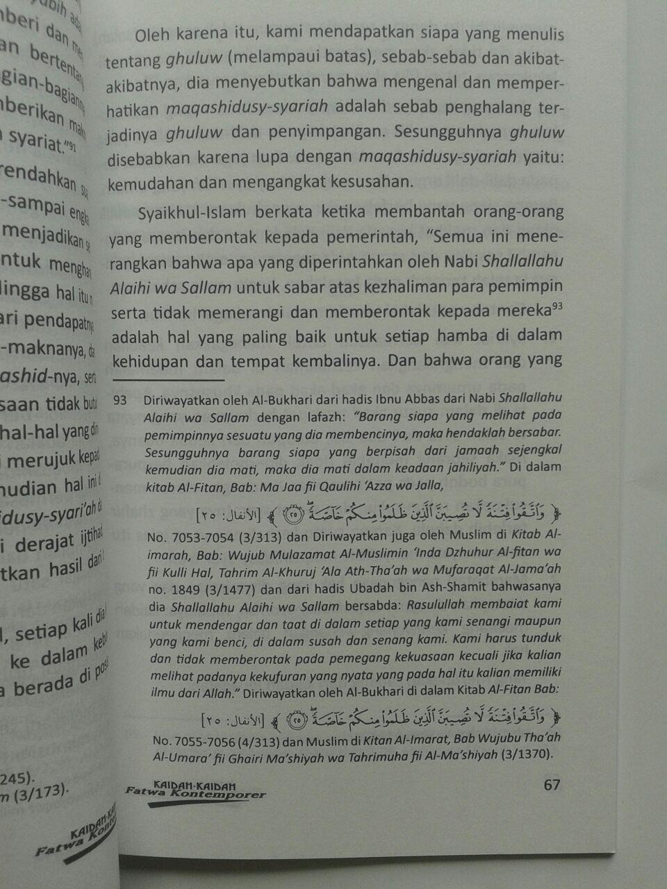 Buku Kaidah-Kaidah Fatwa Kontemporer 19.000 15% 16.150 Darus Sunnah DR. Husain Bin Abdul Aziz Alu Syaikh isi 2