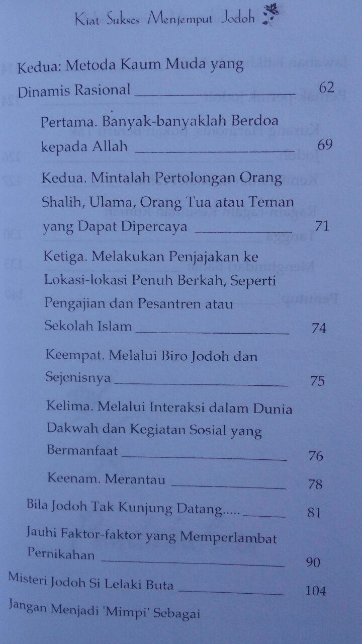 Buku Kiat Sukses Menjemput Jodoh 20.000 15% 17.000 Shafa Publika Abu Umar Basyier isi 3