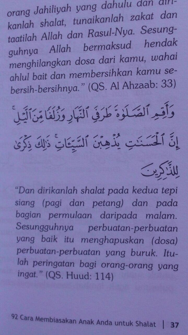 Buku Saku 92 Cara Membiasakan Anak Shalat 6.000 15% 5.100 Pustaka Imam Adz-Dzahabi Hanna binti Abdul Aziz Ash-Shani isi