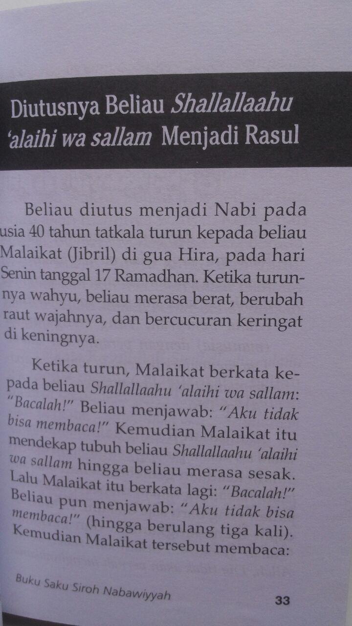 Buku Saku Siroh Nabawiyah Sketsa Singkat Sejarah Nabi 12.000 15% 10.200 Media Tarbiyah Tim Kajian Darul Wathan Saudi Arabia isi 2