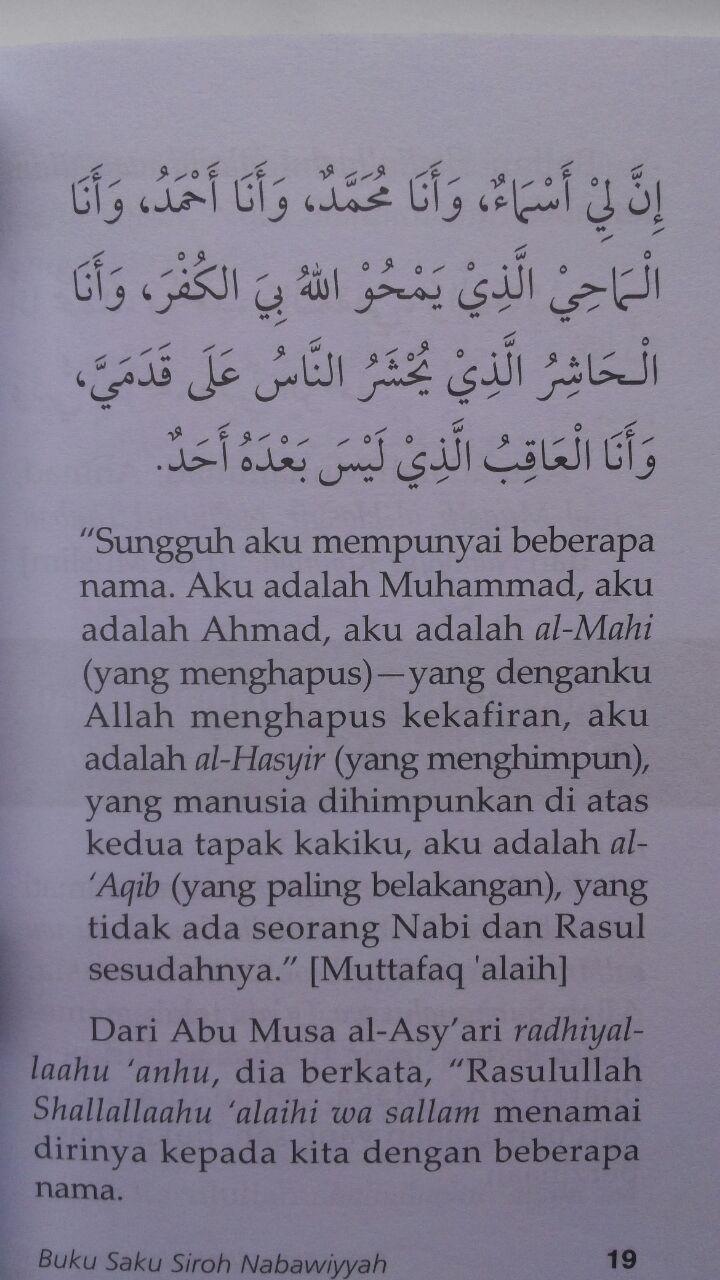Buku Saku Siroh Nabawiyah Sketsa Singkat Sejarah Nabi 12.000 15% 10.200 Media Tarbiyah Tim Kajian Darul Wathan Saudi Arabia isi 3