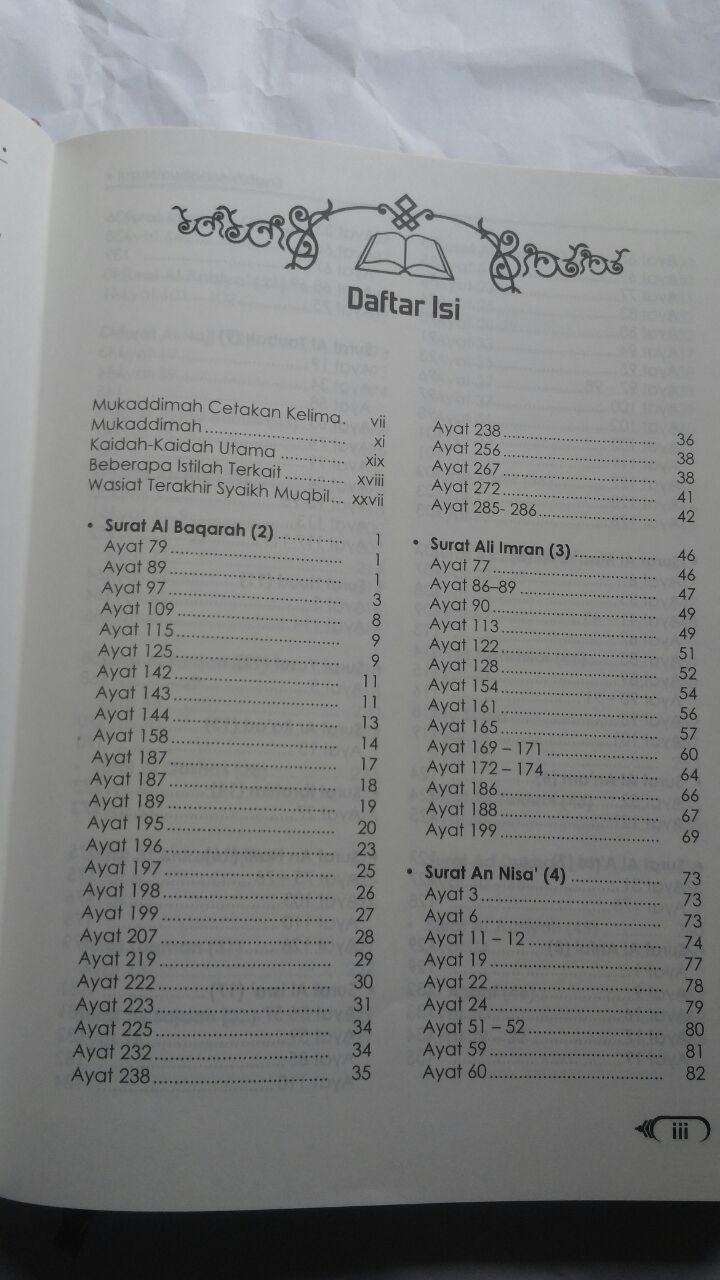 Buku Shahih Asbabun Nuzul Hadits Shahih Turunnya Ayat Al-Qur'an 115.000 20% 92.000 Akbar Media Syaikh Muqbil bin Hadi Al-Wadi'i isi 2