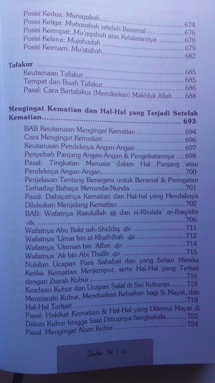 Buku Terjemah Mukhtashar Minhajul Qashidin 145.000 15% 123.250 Attuqa Ibnu Qudamah Al-Maqdisi isi 2