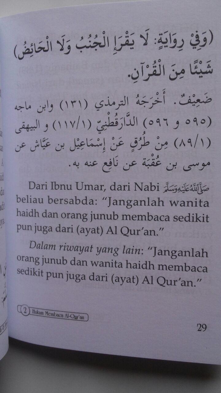 Buku Tiga Hukum Perempuan Haidh Dan Junub 17.500 15% 14.875 Maktabah Muawiyah Bin Abi Sufyan Abdul Hakim bin Amir Abdat isi 2