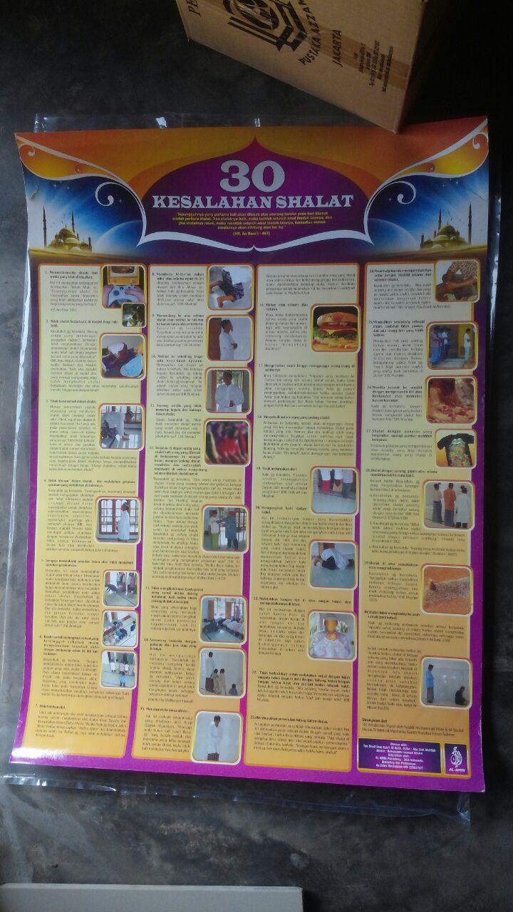 Poster 30 Kesalahan Shalat 15.000 15% 12.750 Granada Mediatama