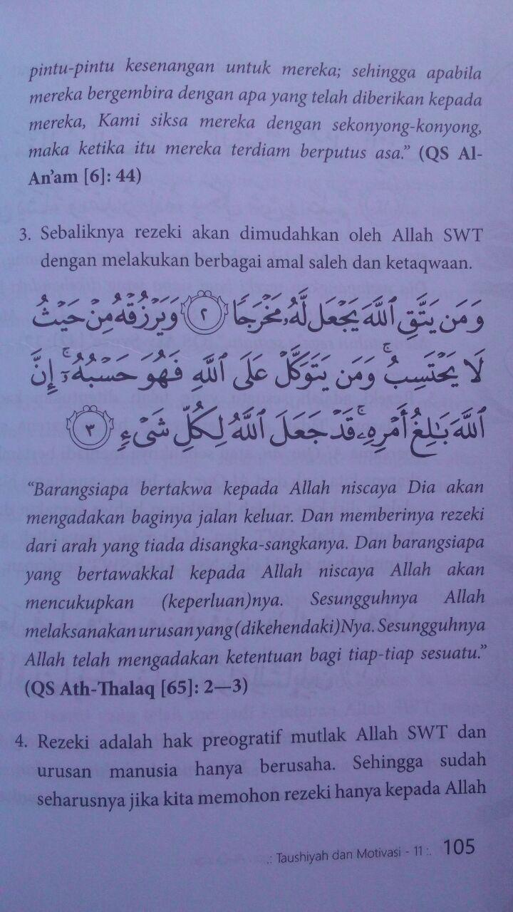 Buku 17 Motivasi Berinteraksi Dengan Al-Qur'an 45.000 15% 38.250 Markaz Al-Quran Abdul Aziz Abdur Rauf isi 3