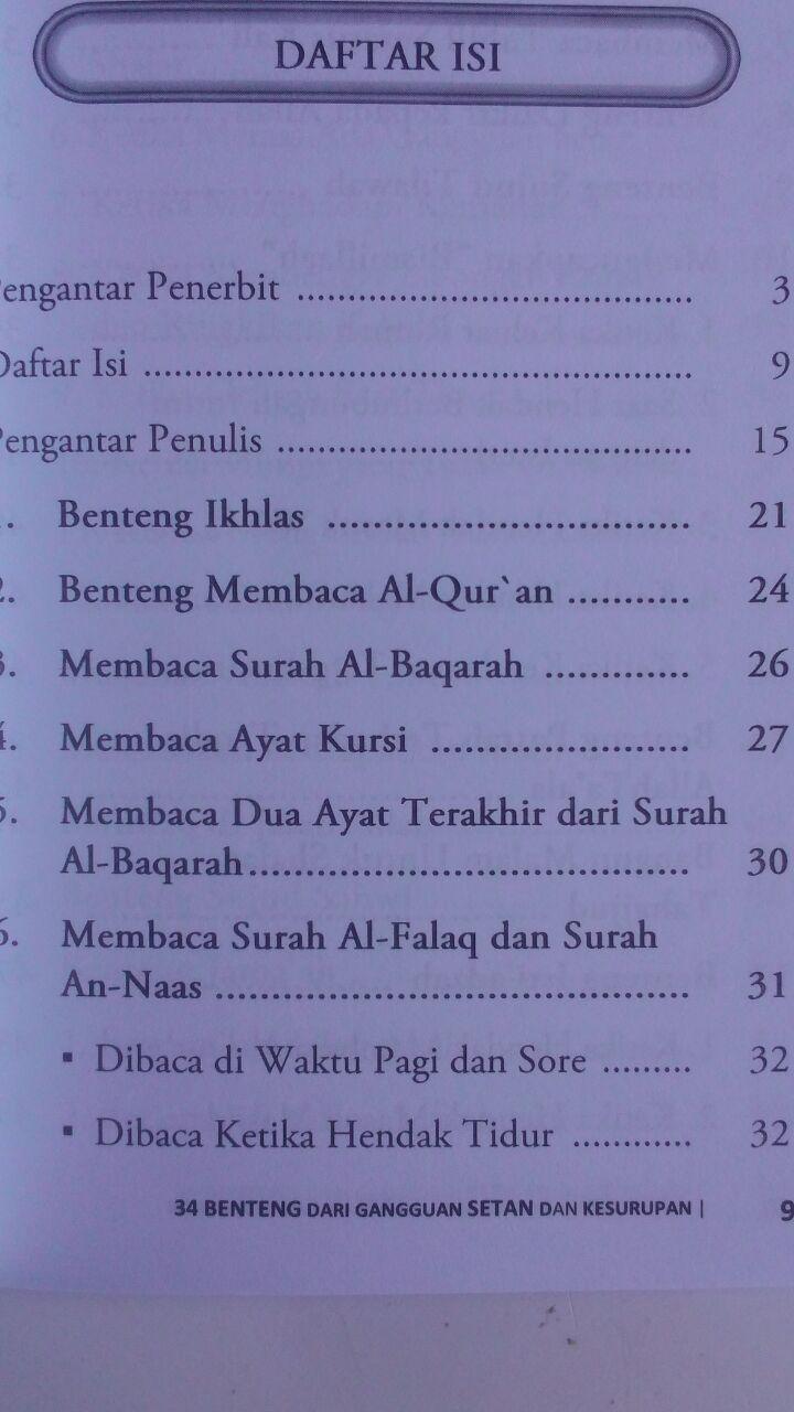 Buku 34 Benteng Dari Gangguan Setan Dan Kesurupan 16.000 15% 13.600 Darulkutub Abdul Hadi bin Hasan Wahbi isi