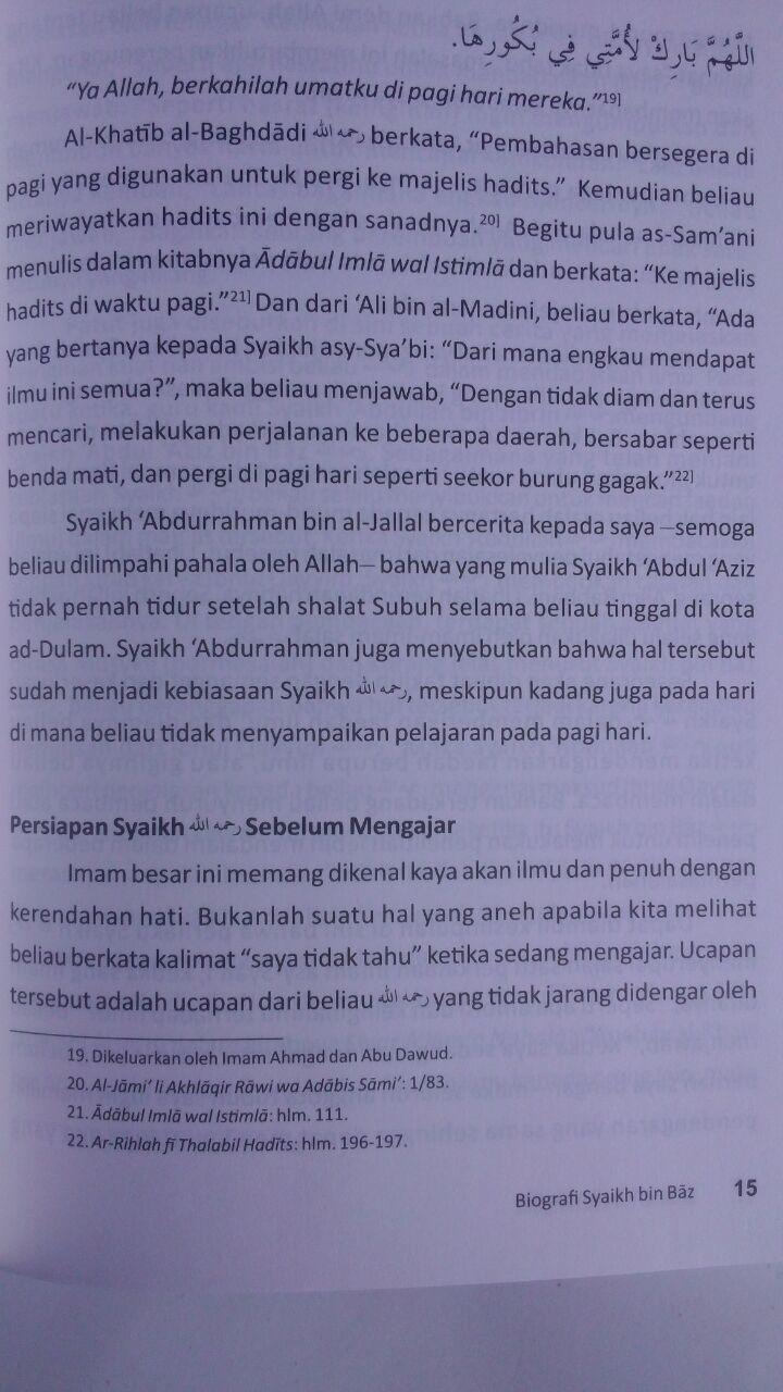Buku Biografi Syaikh Bin Baz 30.000 15% 25.500 Khazanah Fawaid Abdul Aziz bin Muhammad As-Sadhan isi 3