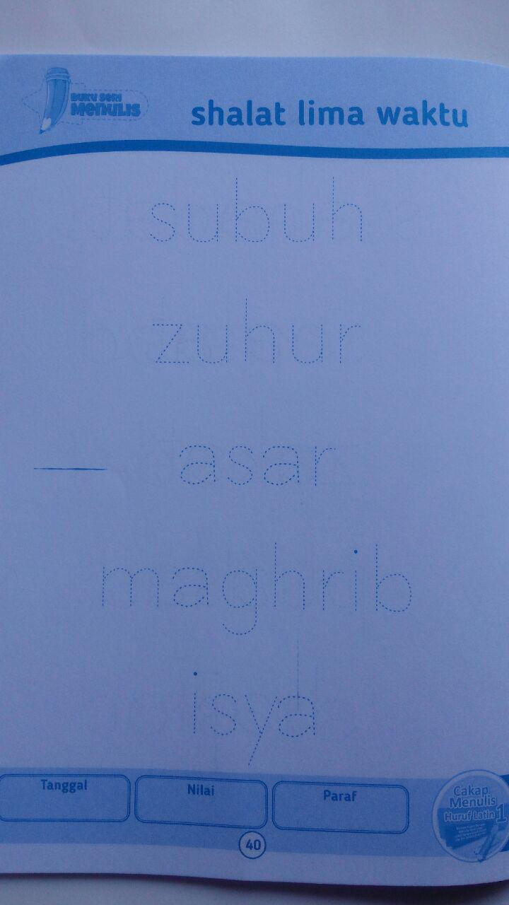Buku Cakap Menulis Huruf Latin 1 Set 6 Jilid 57.000 10% 51.300 Pena Hikmah Ummu Irbadh Salma Hadi isi 2