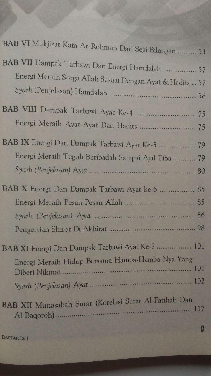 Buku Energi Al-Fatihah Sudahkah Kita Merasakannya 45.000 15% 38.250 Markaz Al-Quran Abdul Aziz Abdur Rauf isi 2
