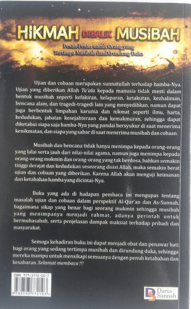 Buku Hikmah Di Balik Musibah Pesan Untuk Yang Tertimpa Musibah 15.000 15% 12.750 Darus Sunnah Fariq Gasim Anuz cover