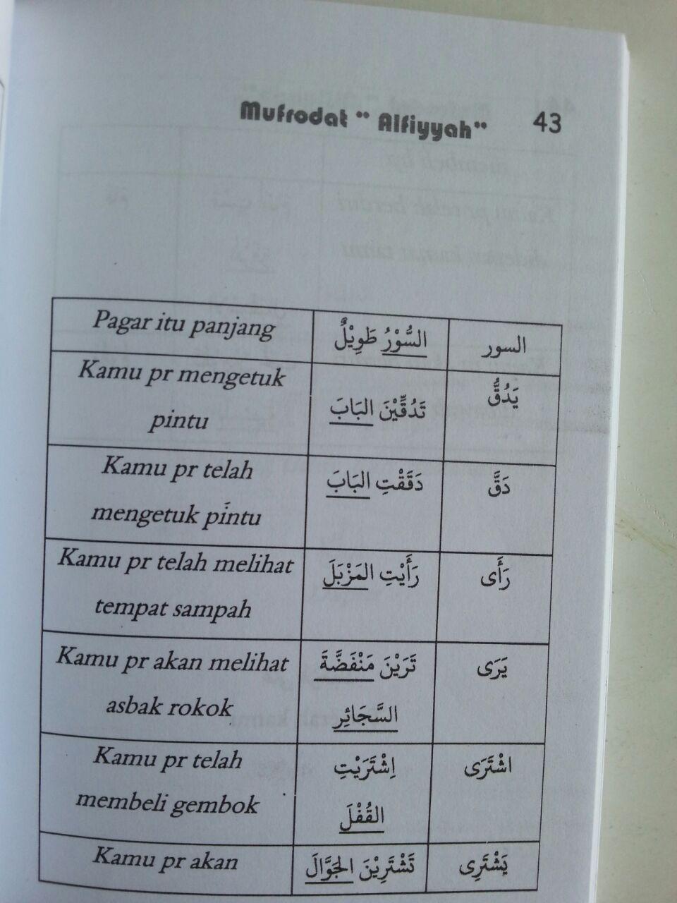 Buku Kamus Alfiyyah 1050 Kosakata Arab Yang Sering Digunakan isi 3