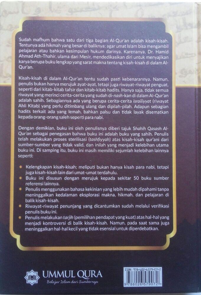 Buku Kisah-Kisah Dalam Al-Qur'an Berdasarkan Riwayat Shahih 179.000 20% 143.200 Ummul Qura Hamid Ahmad Ath-Thahir cover