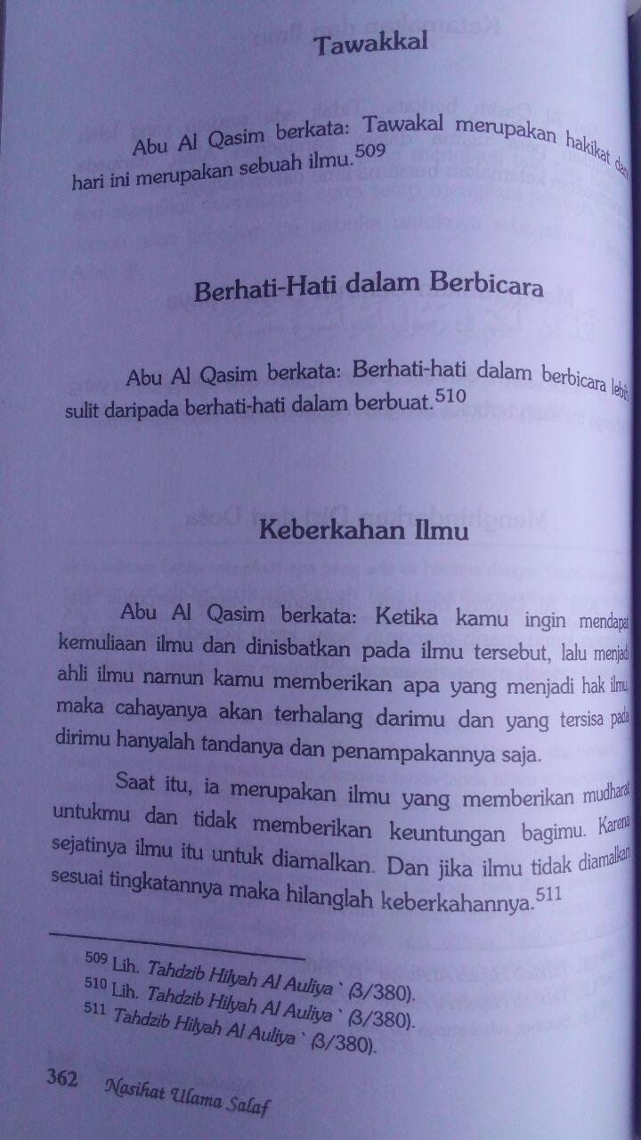 Buku Nasihat Ulama Salaf 207.000 20% 165.600 Pustaka Azzam Shalih Ahmad Asy-Syami isi 3