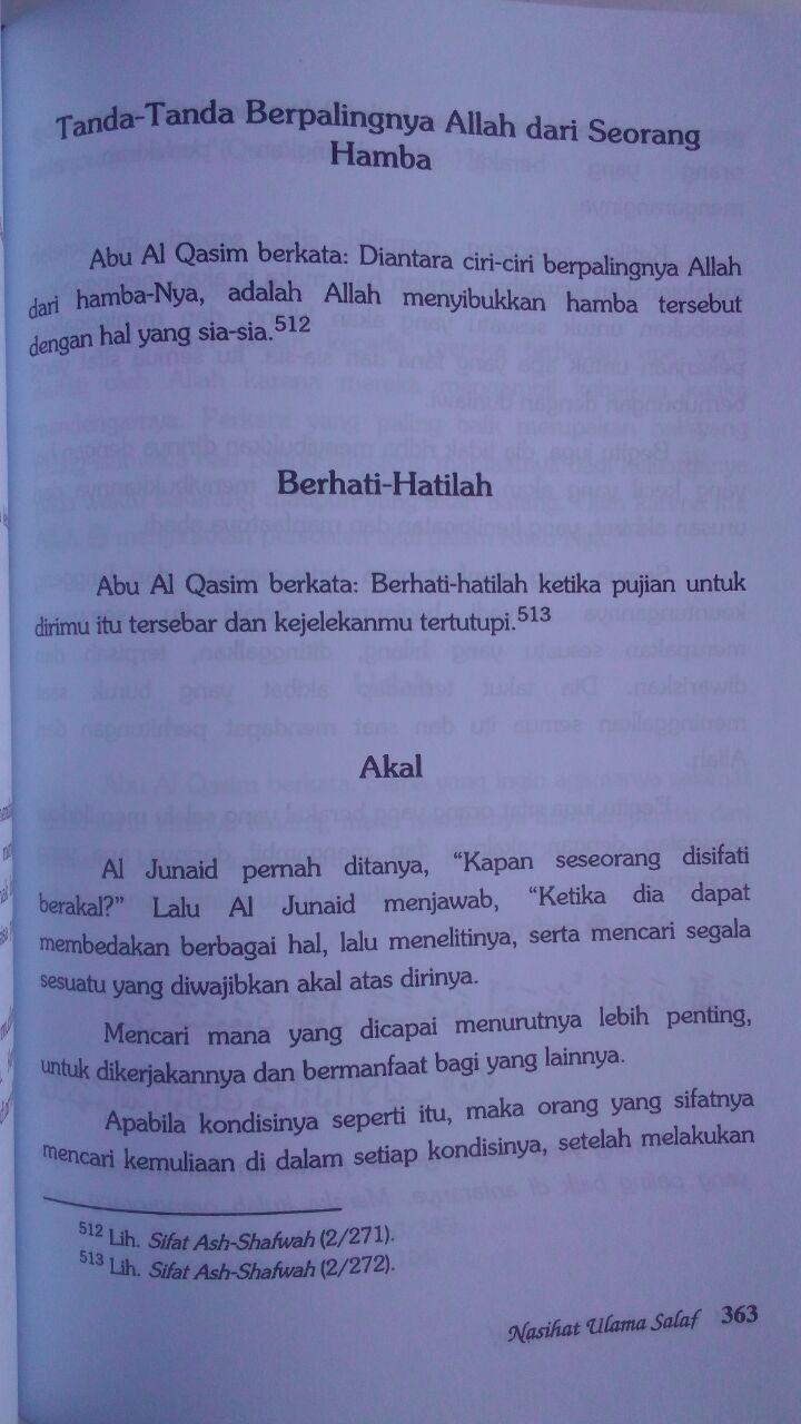 Buku Nasihat Ulama Salaf 207.000 20% 165.600 Pustaka Azzam Shalih Ahmad Asy-Syami isi 4