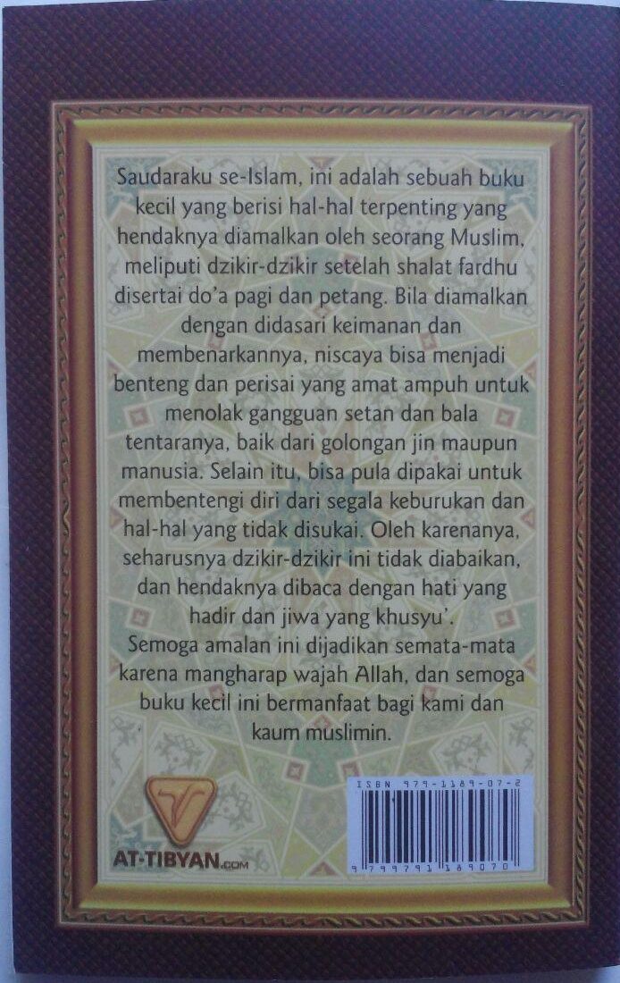 Buku Saku Dzikir Pagi Dan Petang Dzikir Shalat Fardhu 5.000 15% 4.250 Pustaka At-Tibyan Said bin Wahf Al Qahthani cover
