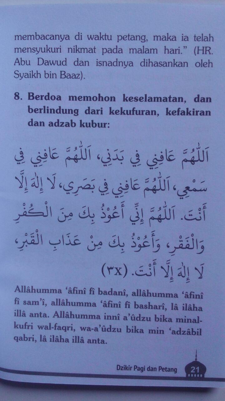 Buku Saku Dzikir Pagi Petang Dan Shalat Fardhu Transliterasi 5.000 15% 4.250 Pustaka At-Tibyan Muhammad Yusran Anshar isi 2