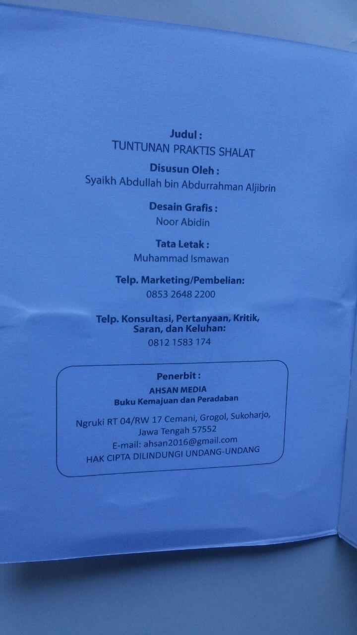 Buku Saku Tuntunan Praktis Shalat Nabi 5.500 15% 4.675 Ahsan Media Abdullah bin Abdurrahman Al Jibri isi