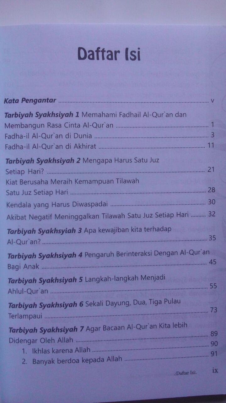 Buku Tarbiyah Syakhsiyah Quraniyah 16 Langkah Membangun 45.000 15% 38.250 Markaz Al-Quran Abdul Aziz Abdur Rauf isi 2