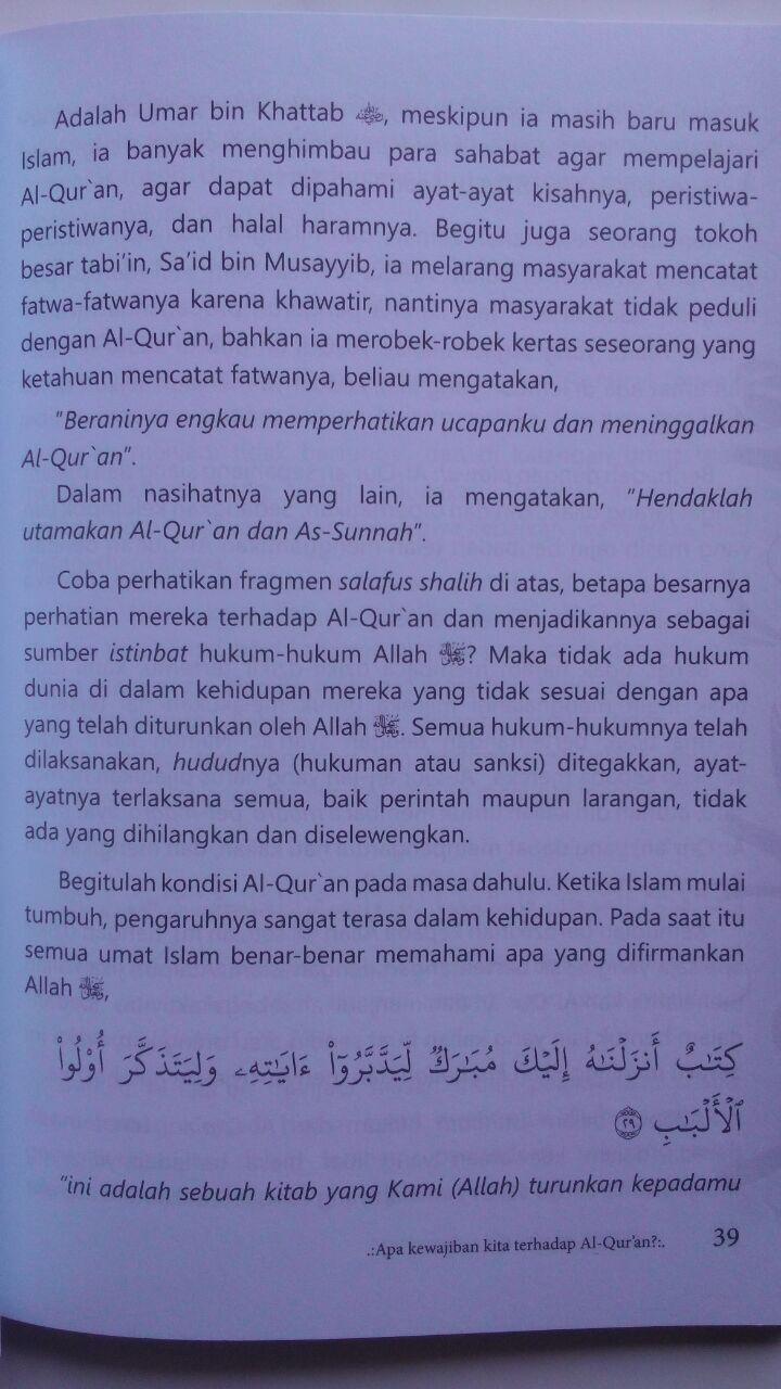 Buku Tarbiyah Syakhsiyah Quraniyah 16 Langkah Membangun 45.000 15% 38.250 Markaz Al-Quran Abdul Aziz Abdur Rauf isi 3