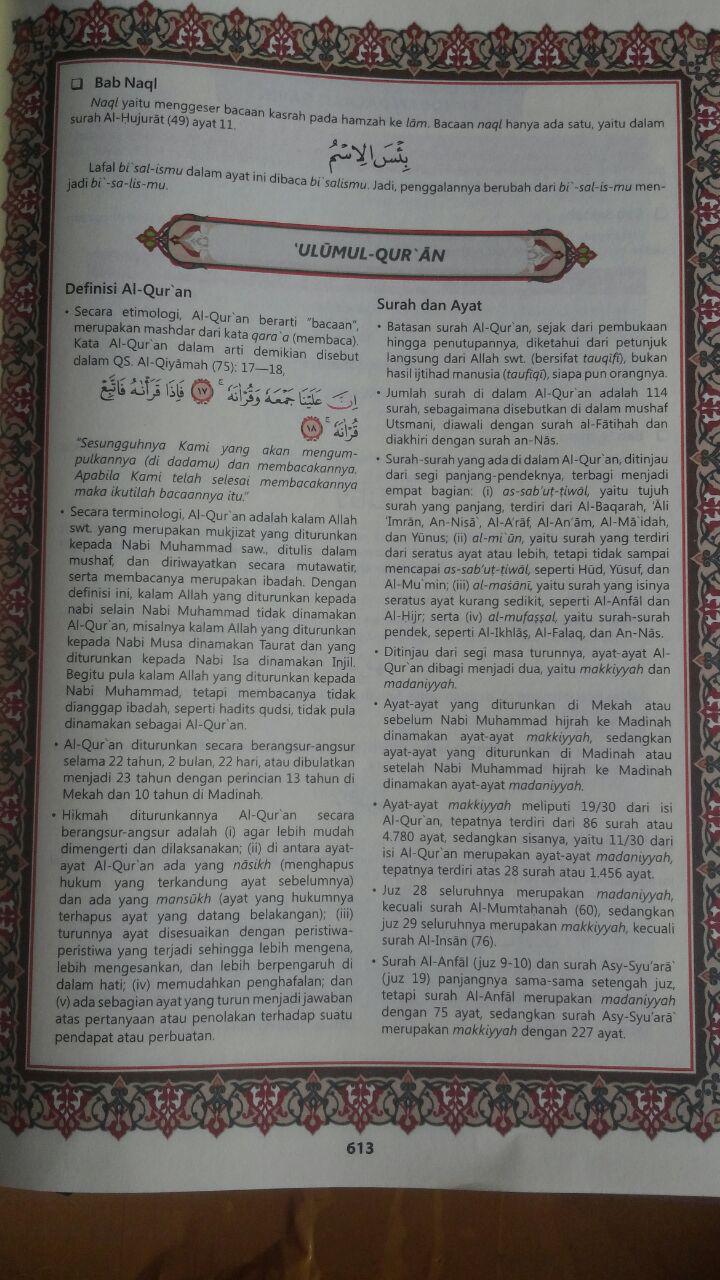 Al-Qur'an Aljamil Tajwid Warna Terjemah Perkata Inggris A4 110.000 15% 93.500 Dar As-Salam isi 2