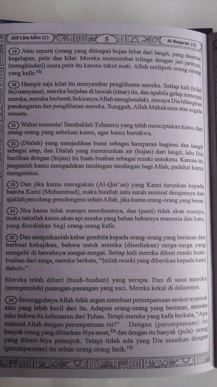 Al-Qur'an Per Juz Mujazza Terjemah Ayat Pojok Garis B5 160.000 10% 144.000 Asy-Syifa' isi 3