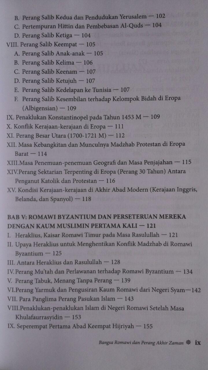 Buku Bangsa Romawi Dan Perang Akhir Zaman 58.000 20% 46.400 Pustaka Al-Kautsar Manshur Abdul Hakim isi