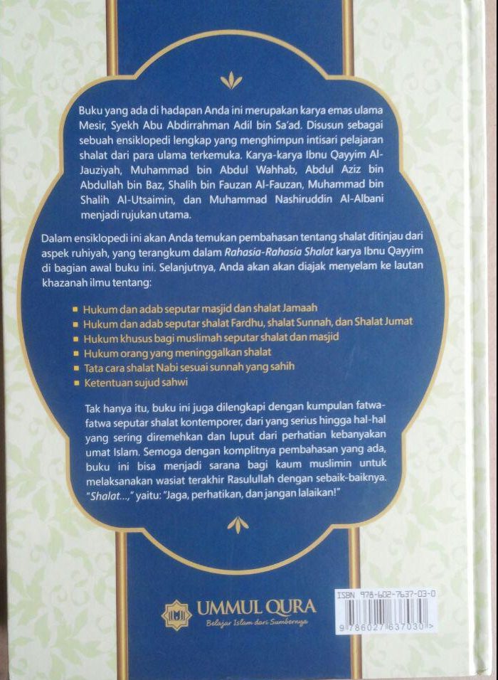 Buku Ensiklopedi Shalat Kumpulan Karya Ulama Terkemuka 129.000 20% 103.200 Ummul Qura Abu Abdirrahman Adil bin Sa'ad cover 2