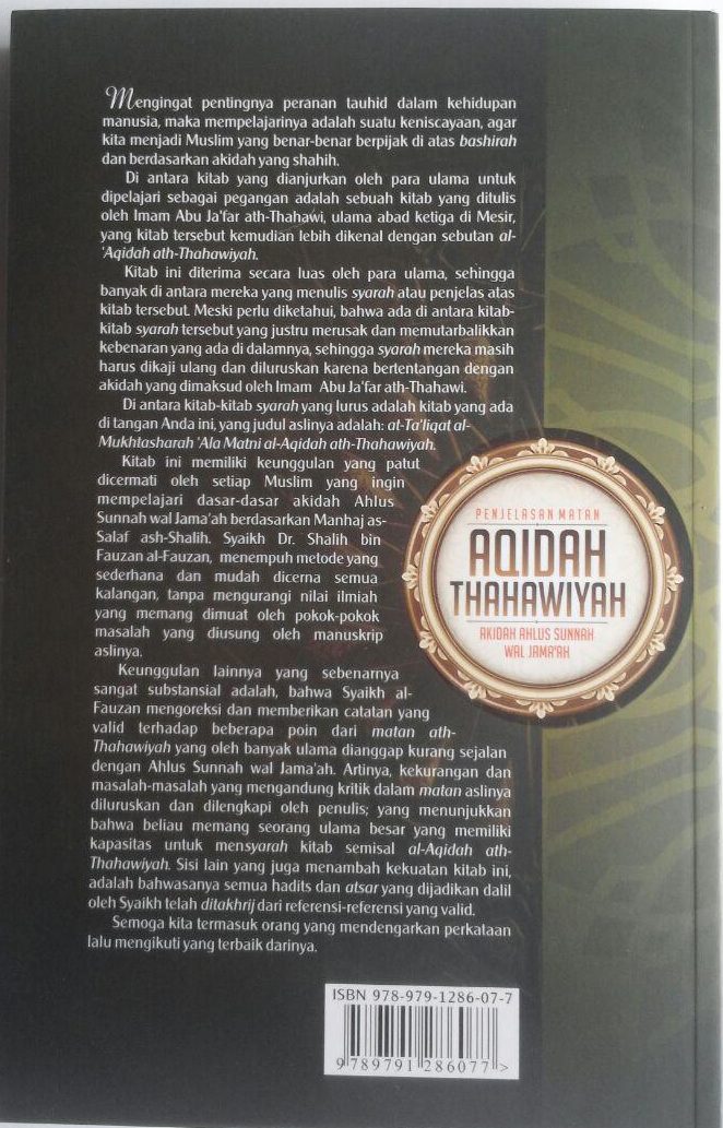 Buku Penjelasan Matan Aqidah Thahawiyah Akidah Ahlussunnah 60,000 20% 48,000 Darul Haq cover