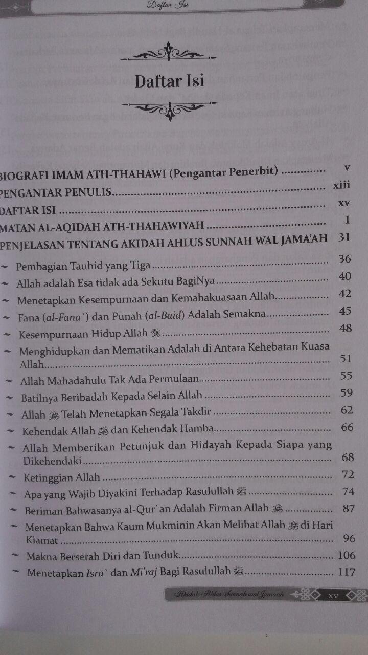 Buku Penjelasan Matan Aqidah Thahawiyah Akidah Ahlussunnah 60,000 20% 48,000 Darul Haq isi
