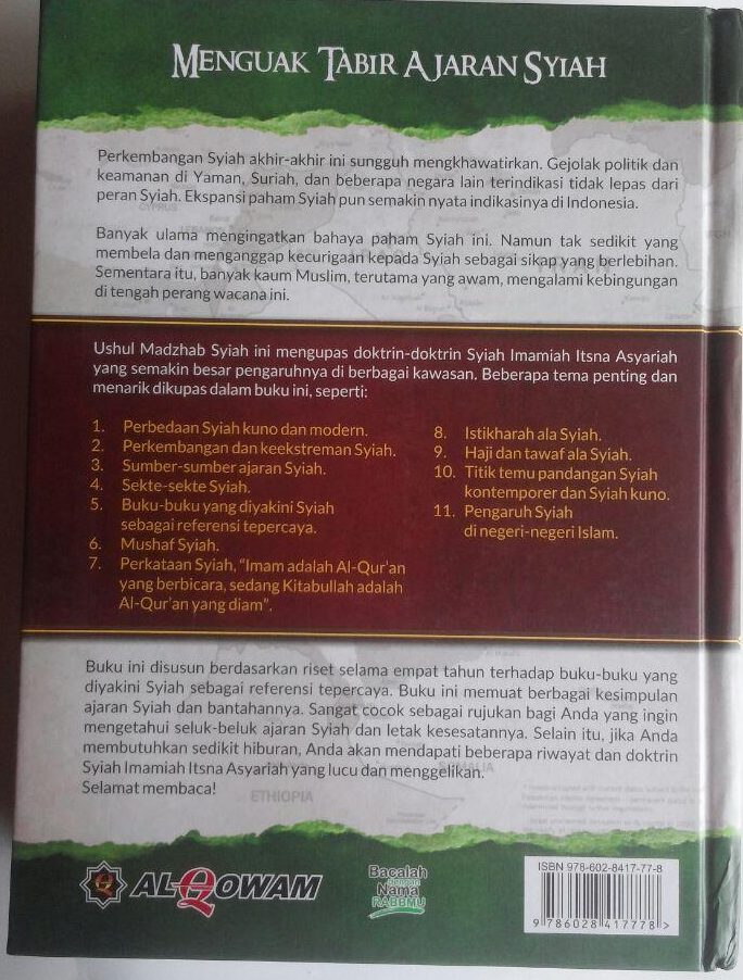Buku Ushul Madzhab Syiah Uraian Dan Kritik Doktrin Syiah Imamiyah 300,000 20% 240,000 Al-Qowam cover