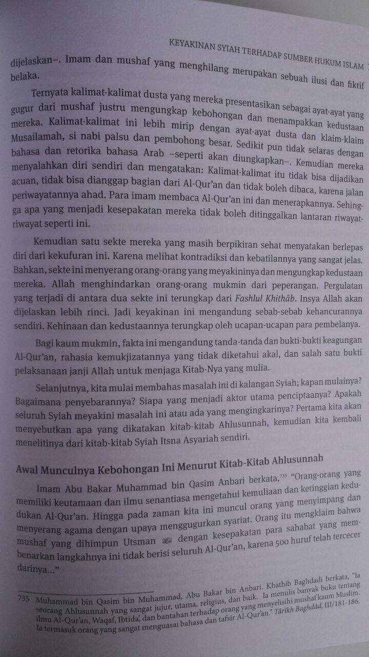 Buku Ushul Madzhab Syiah Uraian Dan Kritik Doktrin Syiah Imamiyah 300,000 20% 240,000 Al-Qowam isi 3