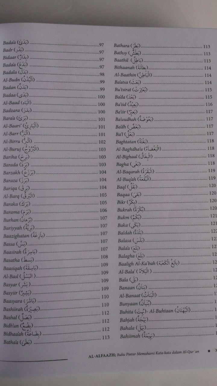 Buku Al-Alfaazh Buku Pintar Memahami Kata-Kata Dalam Al-Qur'an 298.000 20% 238.400 Pustaka Al-Kautsar Masduha isi 2