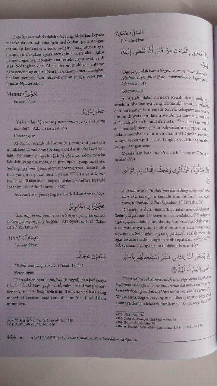Buku Al-Alfaazh Buku Pintar Memahami Kata-Kata Dalam Al-Qur'an 298.000 20% 238.400 Pustaka Al-Kautsar Masduha isi 3