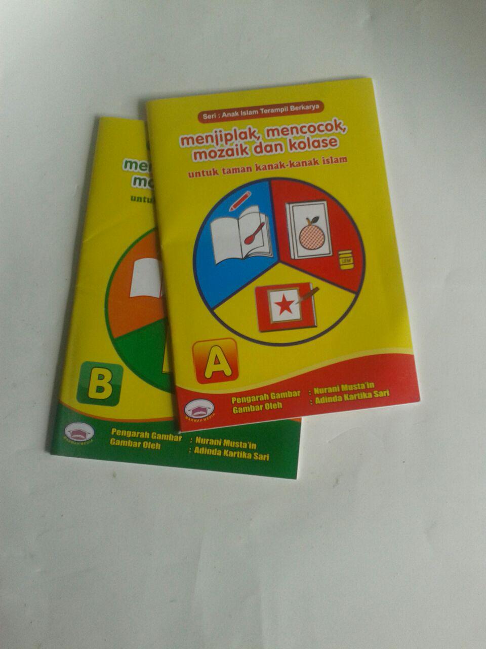 Buku Anak Menjiplak Mencocok Mozaik Dan Kolase Set 2 Jilid cover