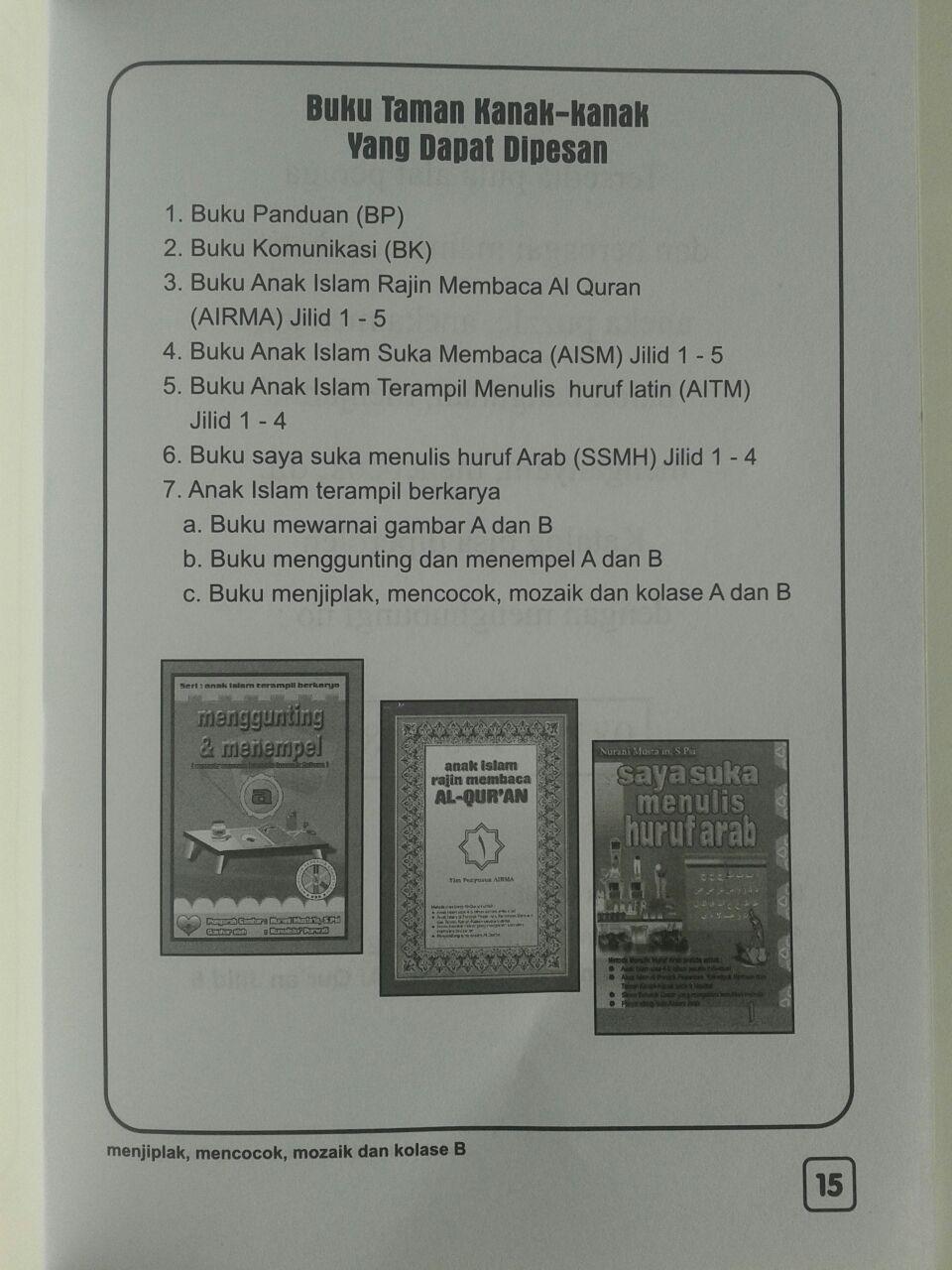 Buku Anak Menjiplak Mencocok Mozaik Dan Kolase Set 2 Jilid isi 3
