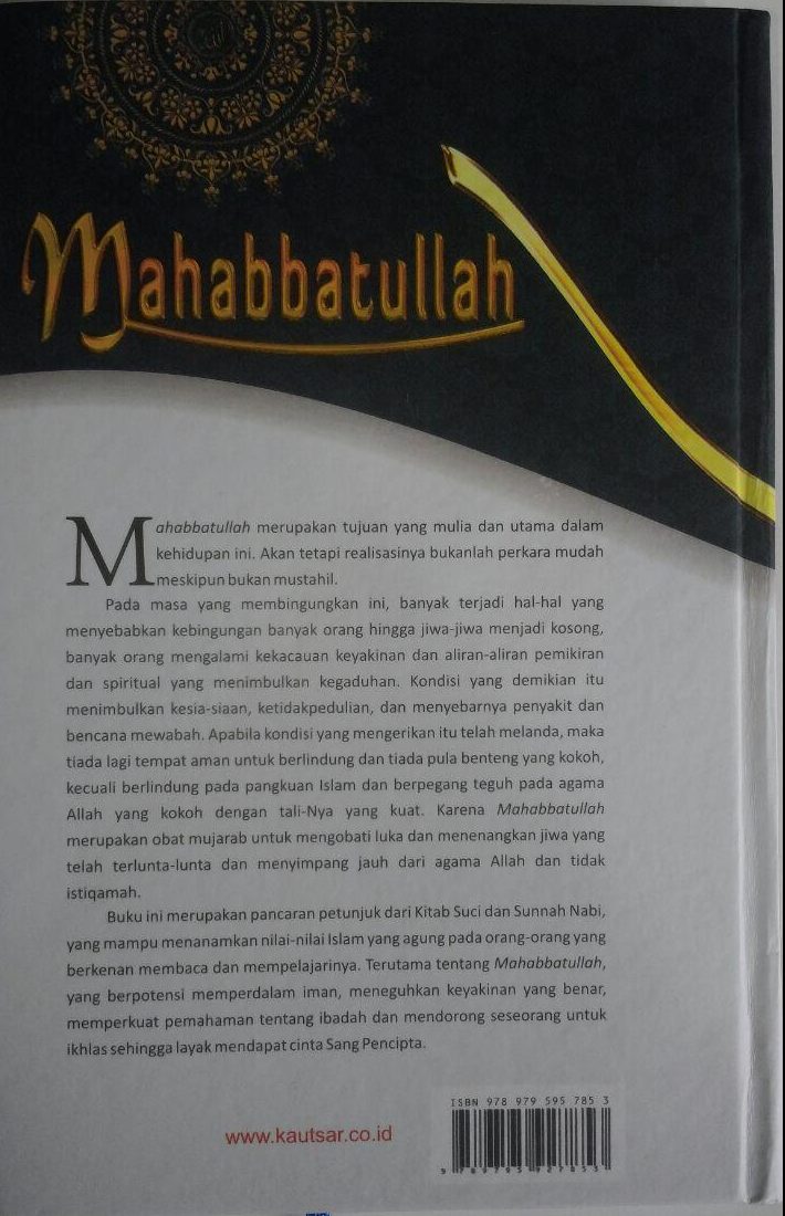 Buku Mahabbatullah Cinta Kepada Allah 110.000 20% 88.000 Pustaka Al-Kautsar Ibnu Qayyim Al-Jauziyyah cover