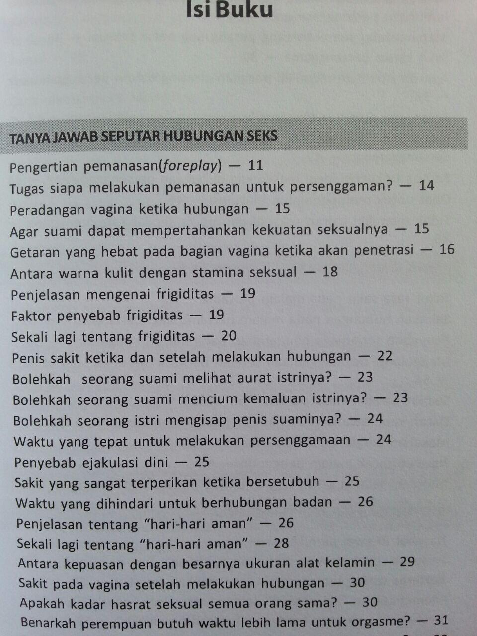 Buku Malu Bertanya Sesat Di Ranjang 150 Problem Sering Terjadi isi 2