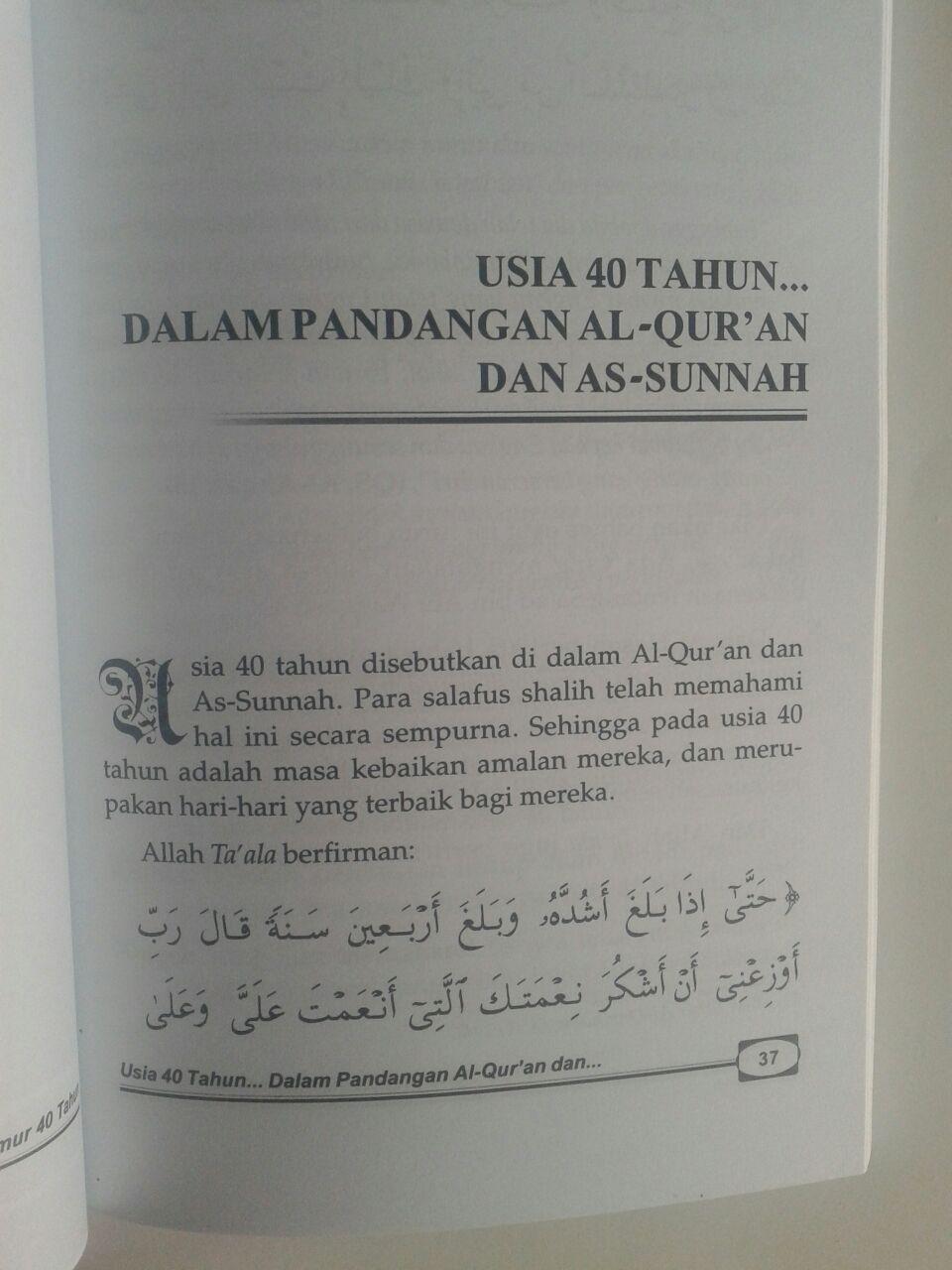 Buku Misteri Umur 40 Tahun
