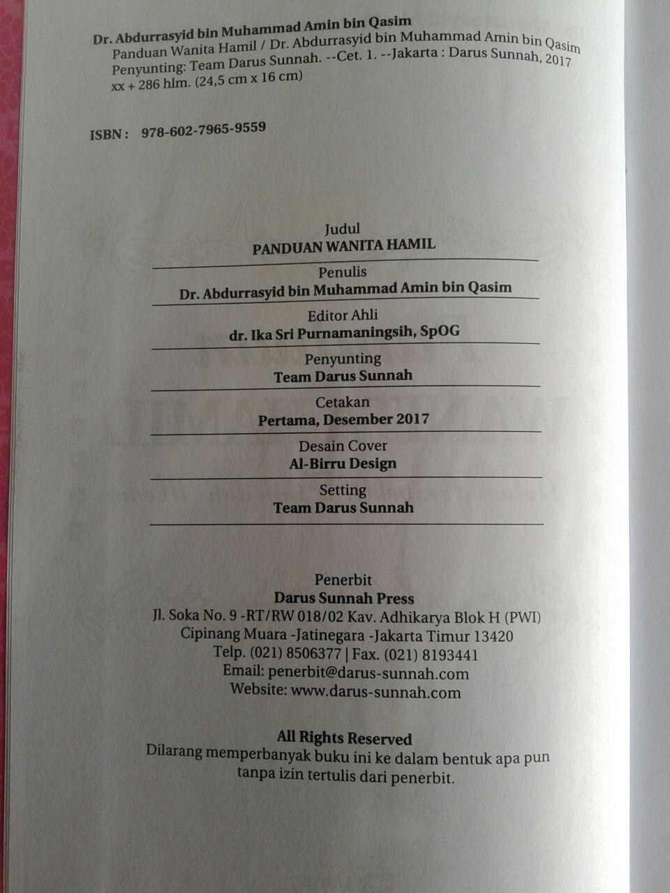 Buku Panduan Wanita Hamil Dalam Perspektif Fikih Dan Medis isi 2