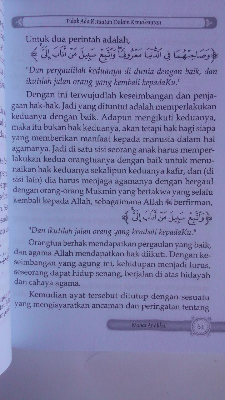 Buku Wahai Anakku Inilah Kunci Kebahagiaan Dan Keselamatanmu 24.000 15% 20.400 Darul Haq Uwayyadh bin Humud al-Athaway isi 3