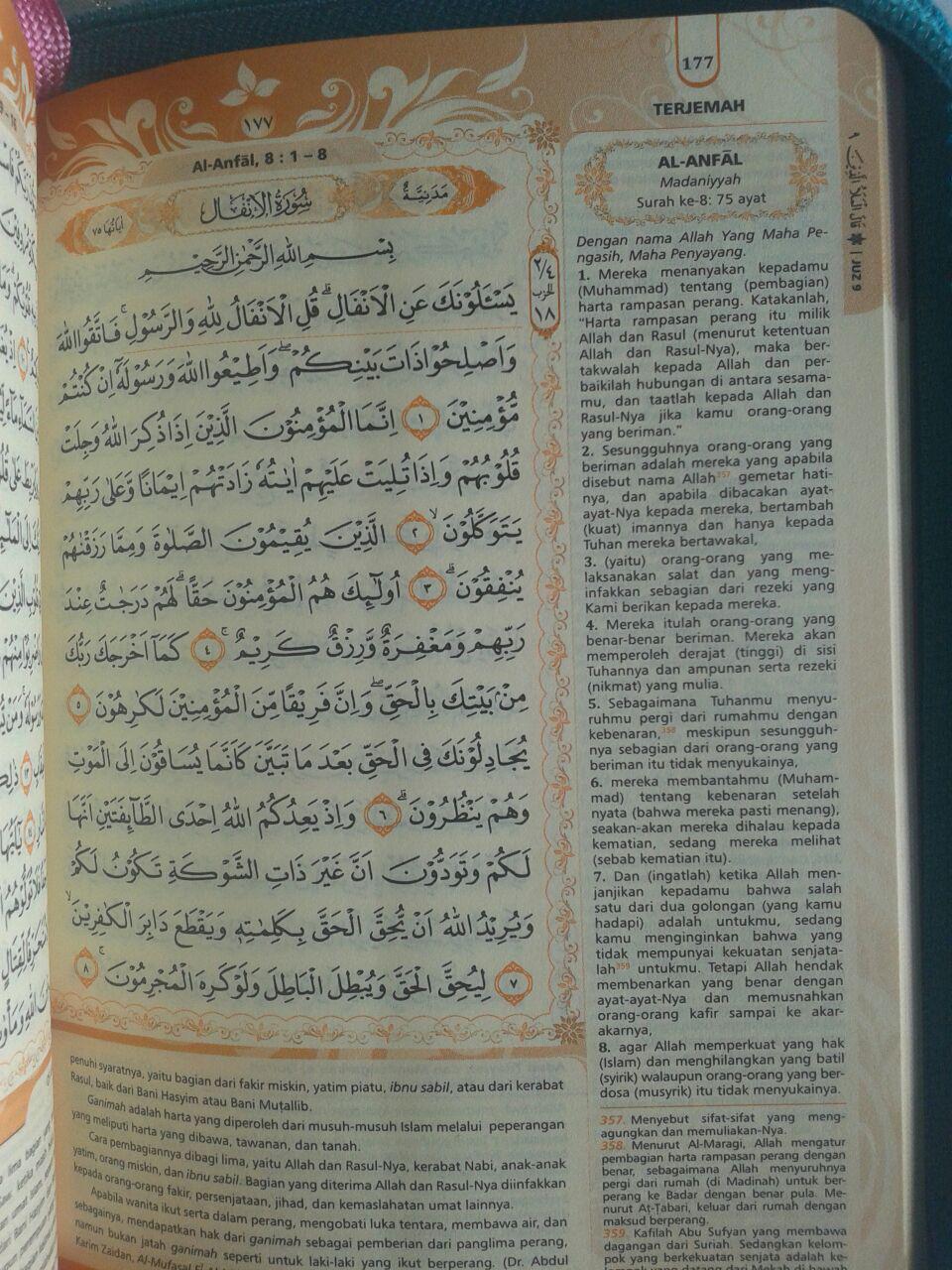 Al-Qur'an Muslimah Tanpa Terjemah Resleting Tali A6 isi 2