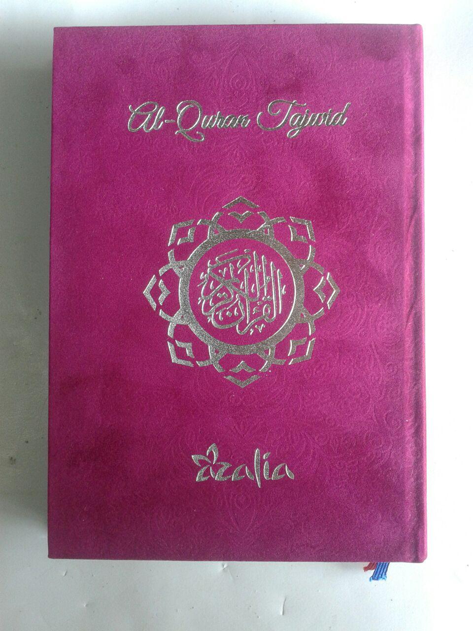 Al-Qur'an Tajwid Azalia Ukuran A5 Sampul Bludru cover